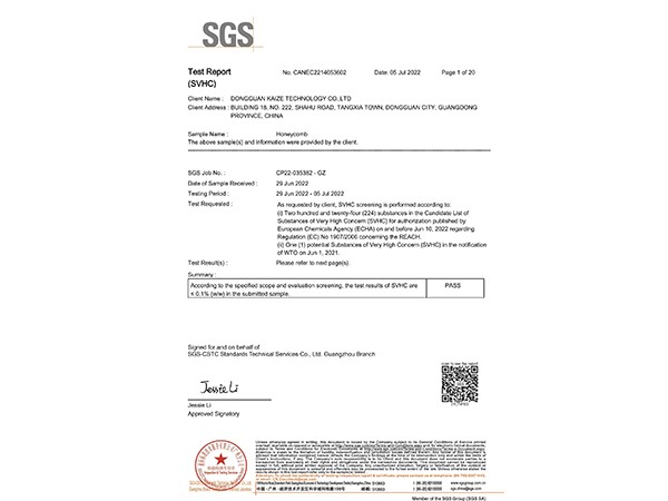 2022年最新REACH测试报告
